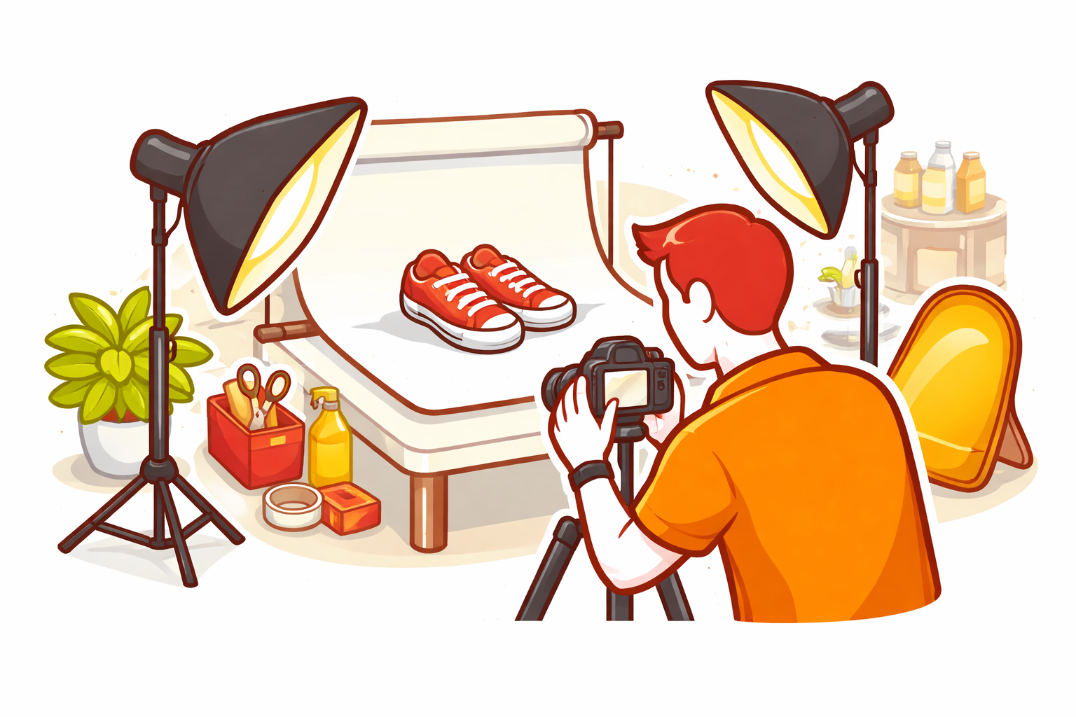 Website Product Photo Shoot Set Up 